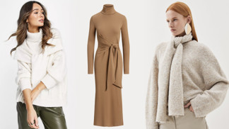 Nejlepší pletené šaty a svetry na zimu 2024: Hledejte modely s uzly a dvojitými rukávy