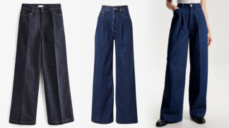 Trend roku 2024: Zapomeňte na úzké střihy, hitem jsou široké a rozevláté nohavice džín v tmavých barvách