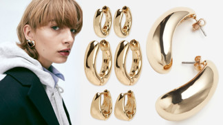 Výrazné zlaté náušnice jako trend roku 2024: Modely od 60 korun unosíte k džínám i velké večerní