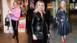 Nejlepší modely z koženky českých hvězd: Helena Vondráčková si oblíbila legíny, Leona Machálková jako svůdná domina
