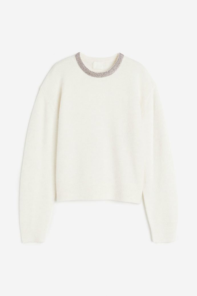 Svetřík se štrasovým zdobením, H&M, 499 Kč