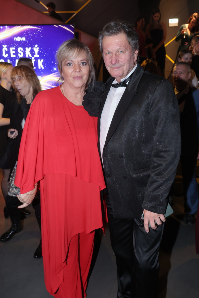 Stanislav Hložek se svou manželkou Alenou.