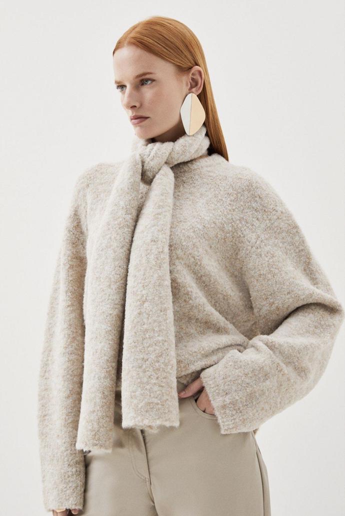 Pulovr s šálou 2v1, Karen Millen, 5 490 Kč