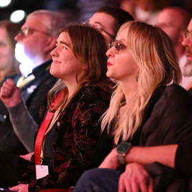 Kateřina Žbirková a její dcera Linda na koncertě Mariky Gombitové.