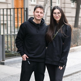 Maxim Habanec se svou přítelkyní, influencerkou Naomi Adachi. 