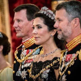 Princ Frederik se ženou, princeznou Mary.