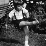 Čtyřletý dánský korunní princ Frederik v létě 1972.