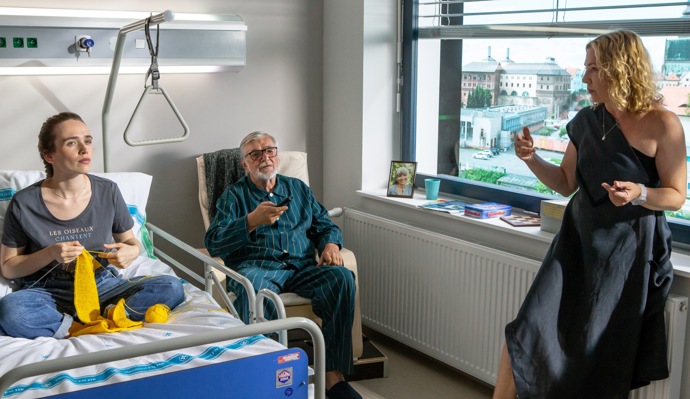 Alžběta Malá v seriálu často plete, její postava to totiž zbožňuje.