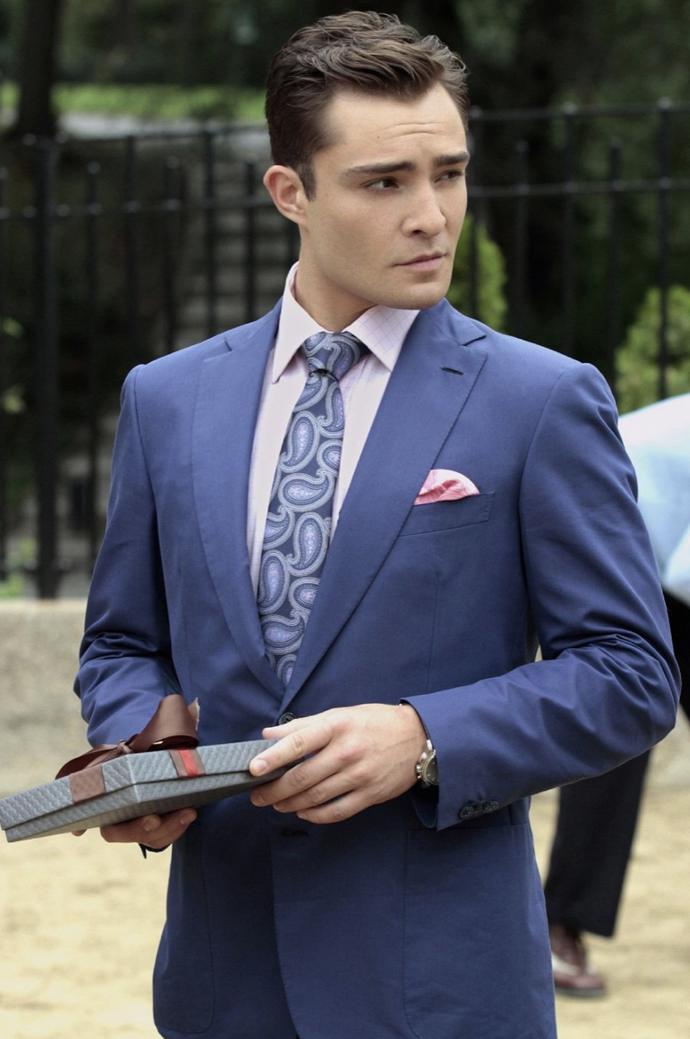 Ed Westwick jako Chuck Bass v Super drbně.