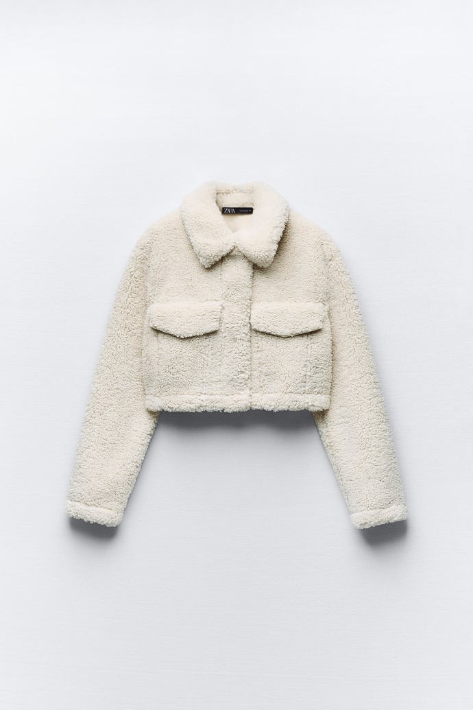 Zkrácená košilová bunda, Zara, 1 199 Kč