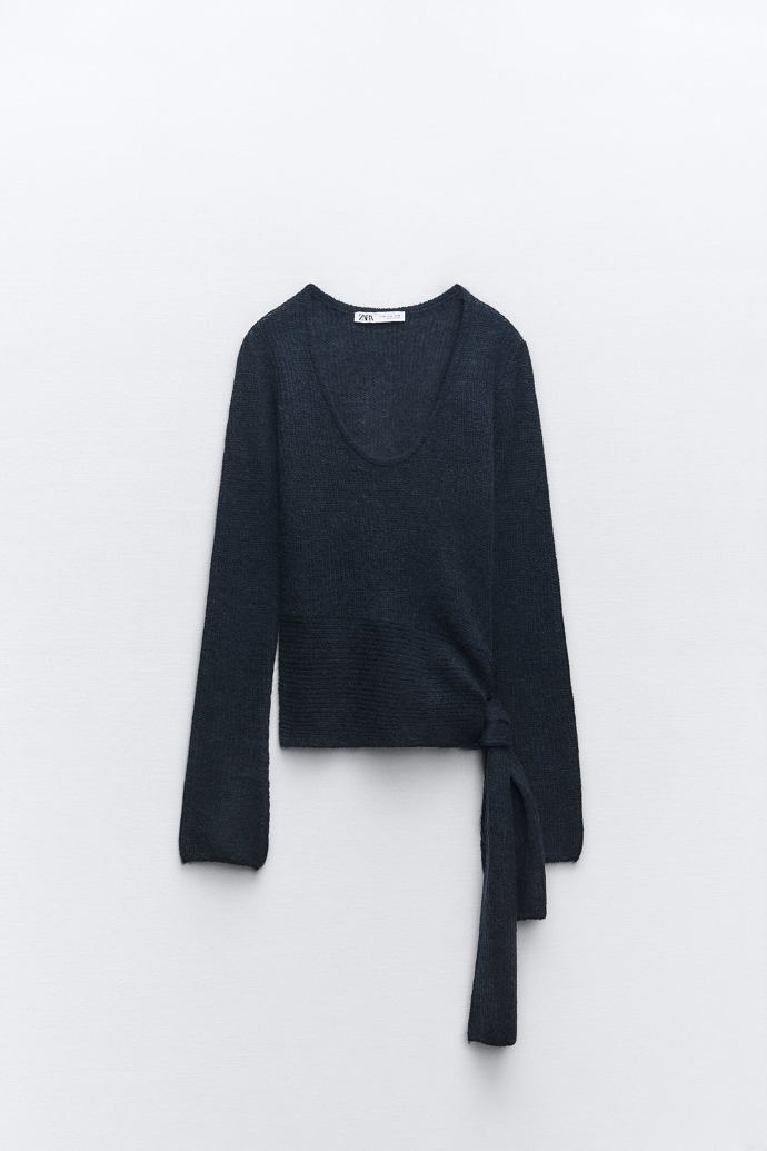 Svetr s dlouhou vázačkou, Zara, nyní ve slevě za 299 Kč