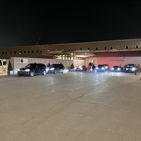 Přílet na letiště v Lucembursku.