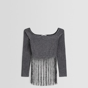 Třásňový top, Bershka, 499 Kč