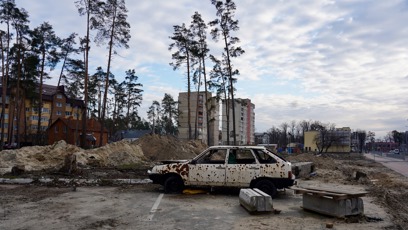 FOTO: Sídliště v Irpini bylo nutné strhnout.