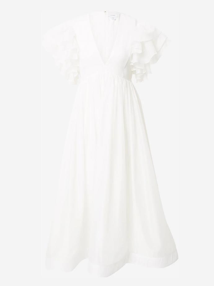 Samostatnou kapitolu nové jarní garderoby již brzy začnou psát nepřehlédnutelné bílé šaty. Tento romantický kousek pořídíte u značky Coast za 4 34K Kč. 