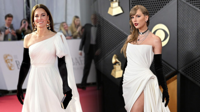 Taylor Swift okopírovala na Grammy 2024 outfit Kate Middleton, které slušel daleko více