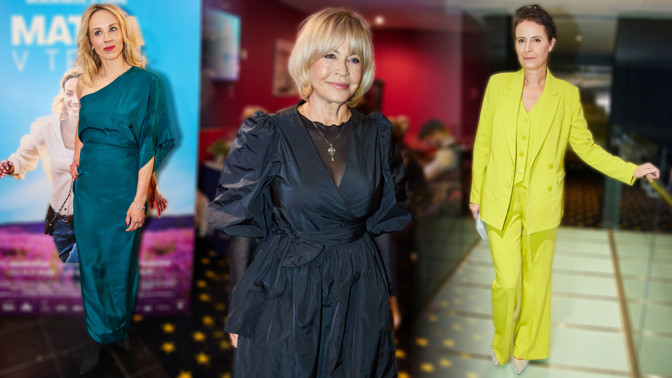 Módní policie z premiéry filmu Matka v trapu: Elegantní Jana Švandová (76) , Petra Hřebíčková (44) i Lenka Vlasáková (51)