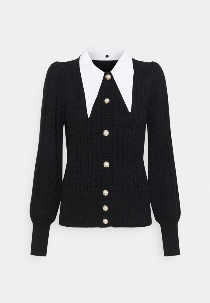 Kardigan s nápadným kontrastním límcem, Gestuz, 3 590 Kč