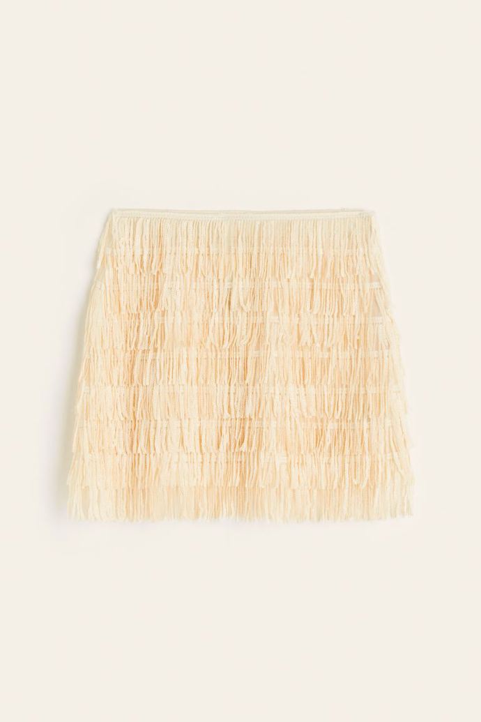 Mini s krátkými třásněmi, H&M, 899 Kč