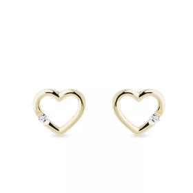 Zlaté náušnice s diamanty, Klenota, 5 900 Kč