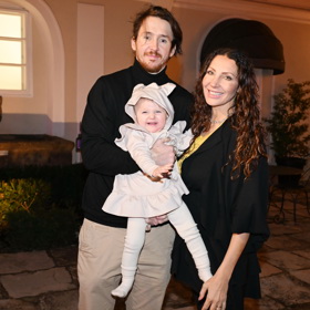 Olga Lounová se svým partnerem, bývalým hokejistou Janem Kréglem.