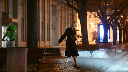 FOTO: Kateřina Brožová si nakonec zavolala taxi.