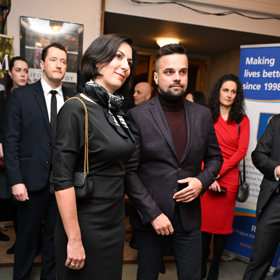 Markéta Pekarová Adamová se ve společnosti s manželem objevuje často.