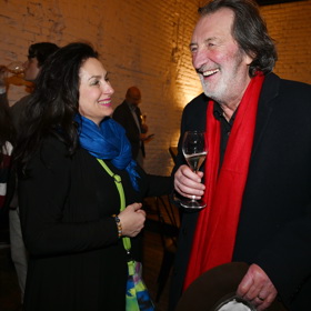 Bolek Polívka se svou milou ženou. 