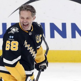 Jaromír Jágr na ledě.