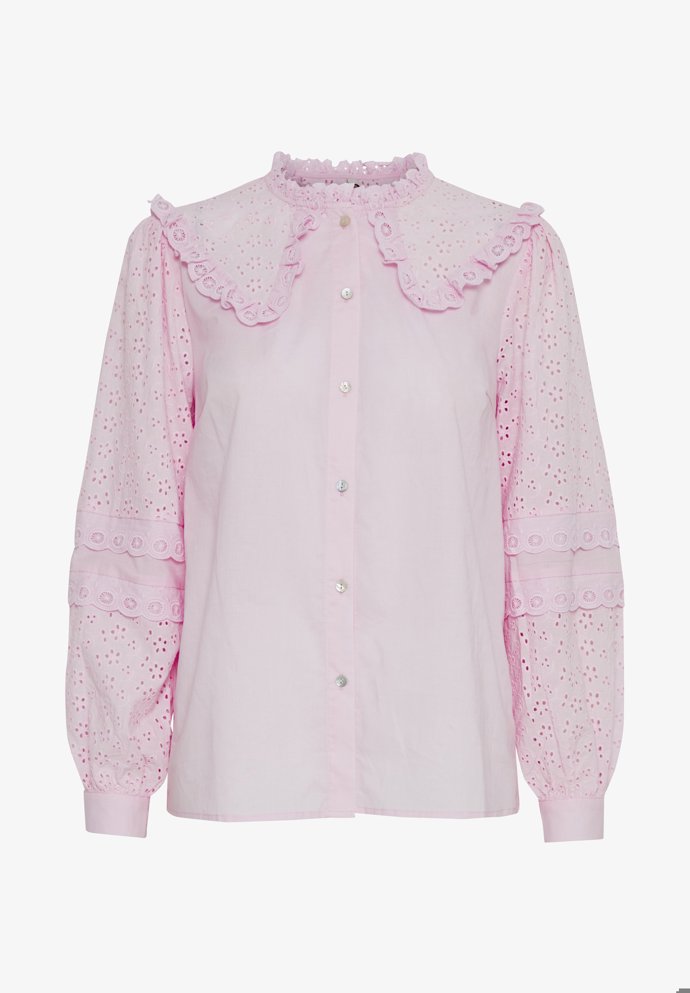 Růžová blůza s madeirou, Pulz, 1 970 Kč