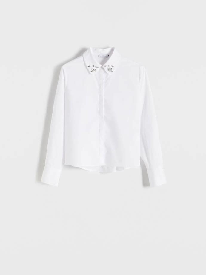 Košile  se zdobeným límečkem, Reserved, 399 Kč.