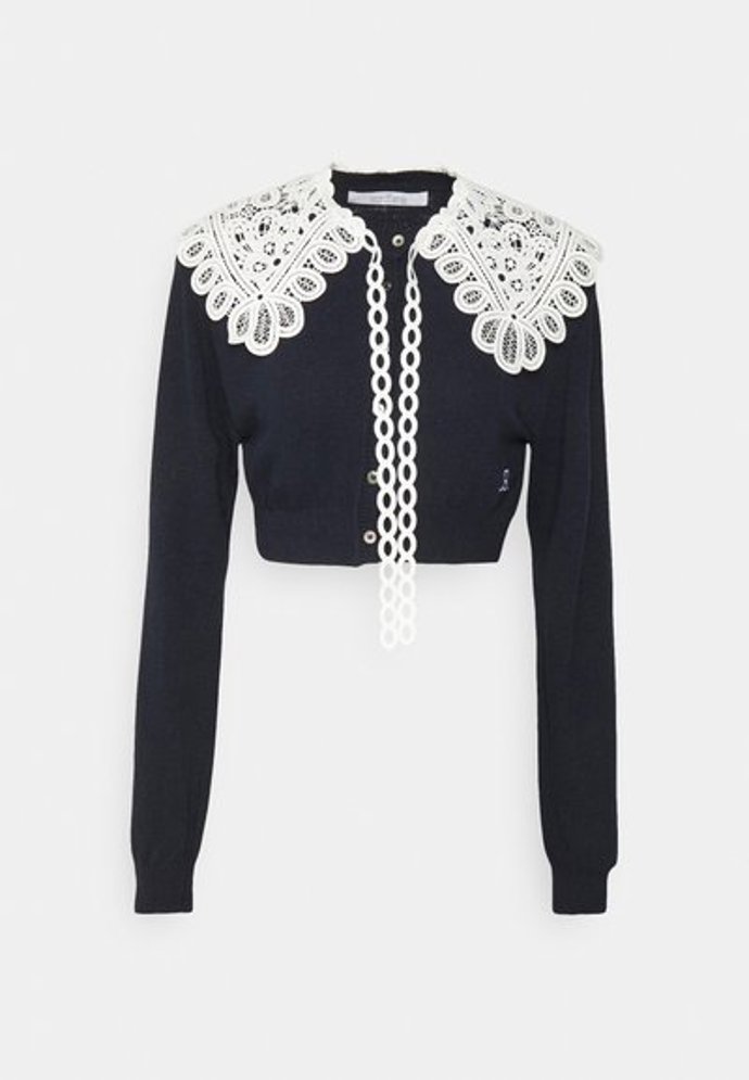 Krátký kardigan s odnimatelným krajkovým límcem, ROKH, 4 850 Kč
