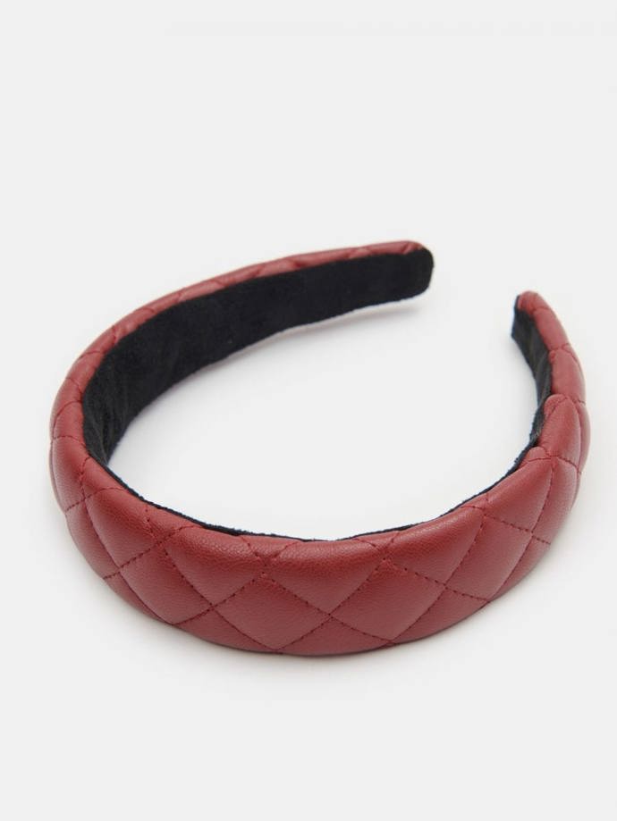 Čelenka z eko kůže s prošíváním, Sinsay, 49 Kč