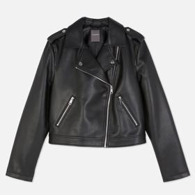 Asymetrická bunda zvaná křivák. Základ výbavy na jeden z koncertů Depeche mode v Praze. (Primark, 495 Kč)