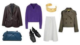 Sedm stěžejních kousků dokonalého jarního outfitu 2024: Krátký trenčkot, bílá midi sukně, maxi psaníčko nebo masivní náramek