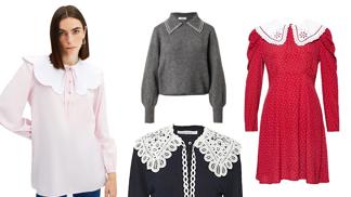 Velký návrat výrazných límců. Povýší na prudce módní kousky nejen halenky a šaty, ale i svetry a trička