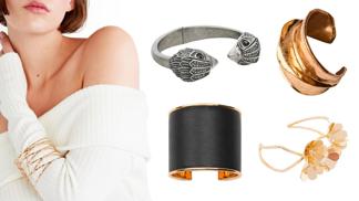 Trendy manžetové náramky: Připomínají módu z "osmdesátek" a nosí se na paži i přes rukávy košile