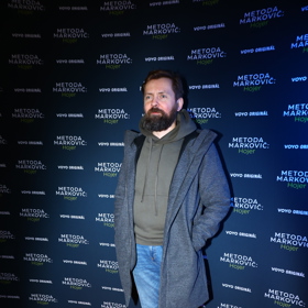 Petr Lněnička na slavnostní premiéře. 