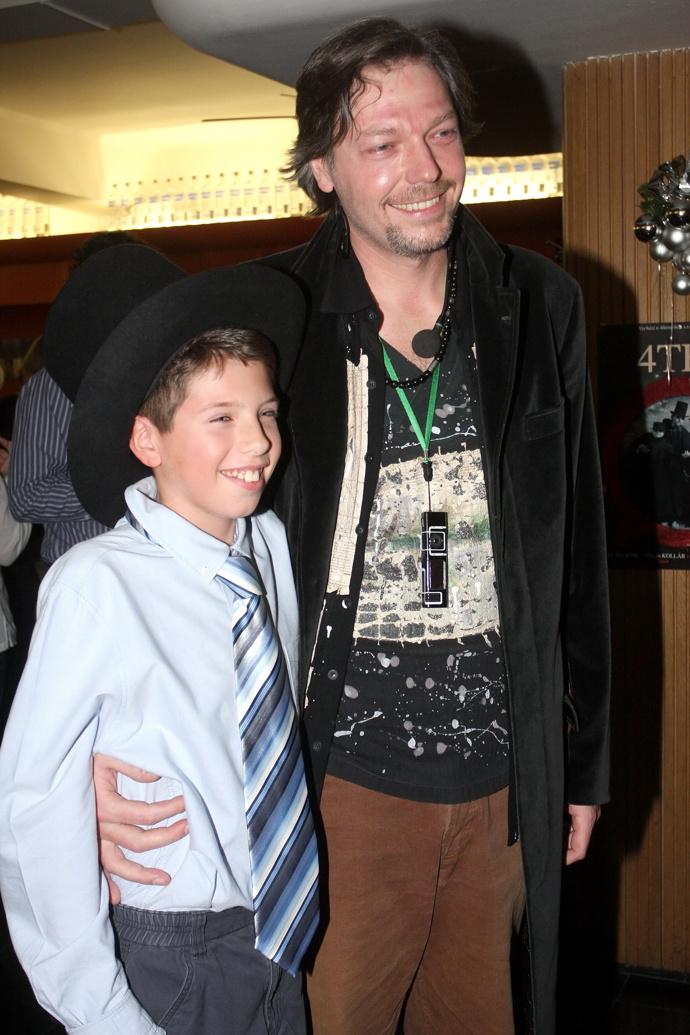 Dušan Kollár se svým synem Adamem.