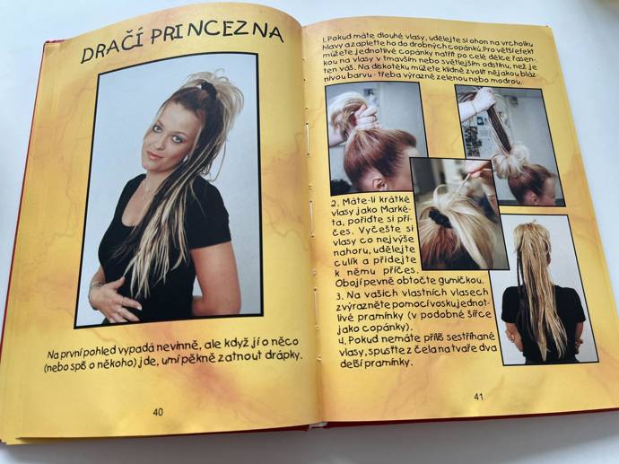 Podrobný postup účesu Dračí princezna.