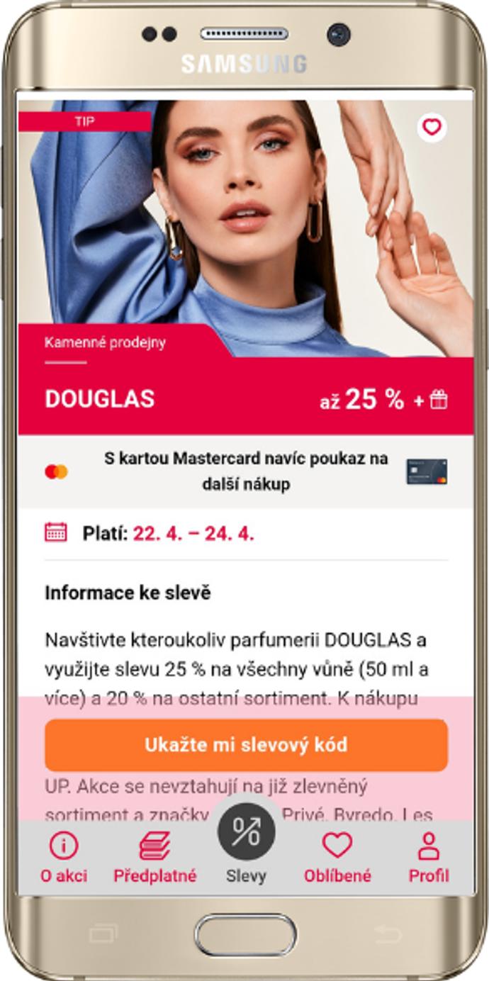 V detailu každé slevy jsou dostupné kompletní podmínky uplatnění, datum platnosti a prodejny s jednoduchou navigací. 