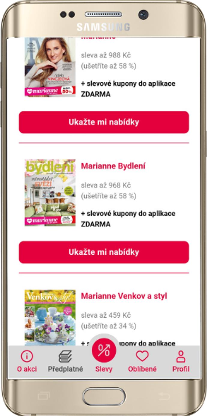 Během akce Dny Marianne si můžete pořídit předplatné časopisů se slevou až 36 %.