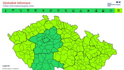 FOTO: Předběžná výstraha před mrazem
