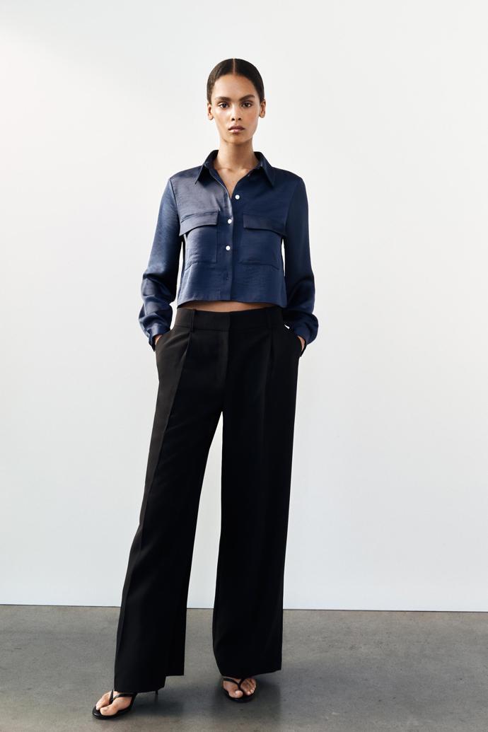 Crop košile, Zara, 599 Kč