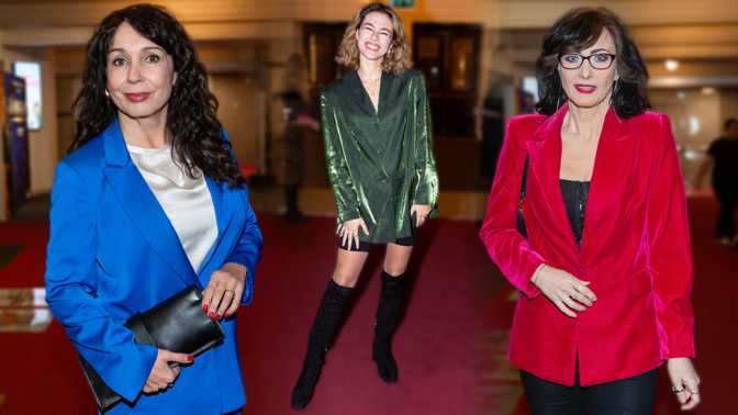 Barevná saka českých hvězd: Nela Boudová (56) v modré i Daniela Šinkorová (51) v rudém sametu