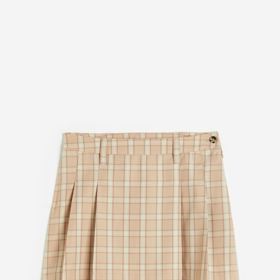 Skládaná sukně s módním károvaným vzorem, H&M, 249 Kč