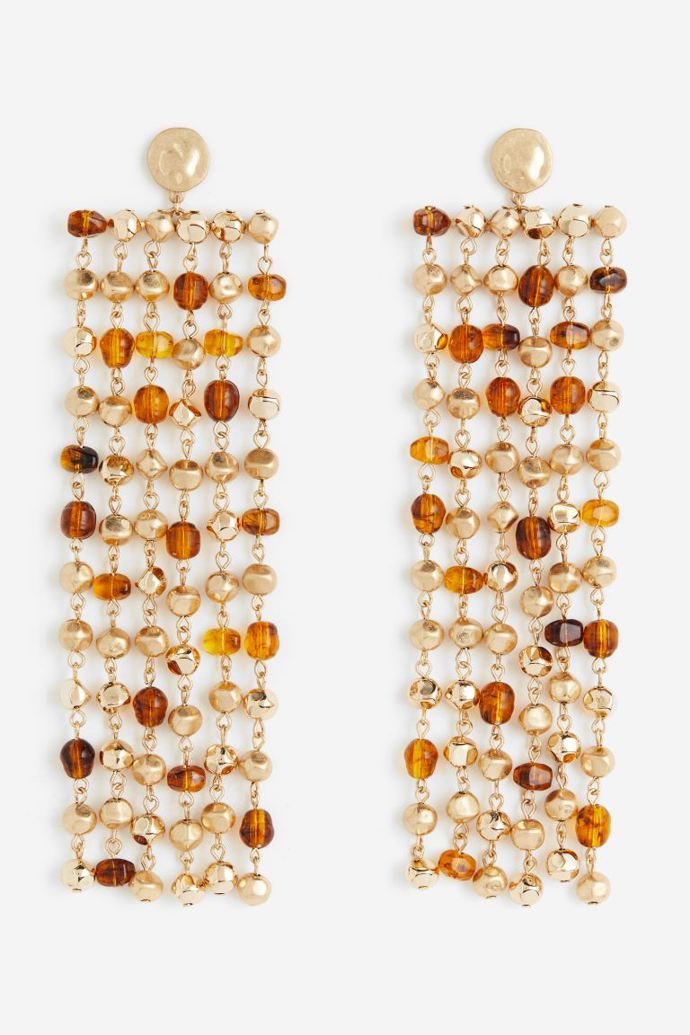 Visací náušnice s korálky, H&M, 719 Kč