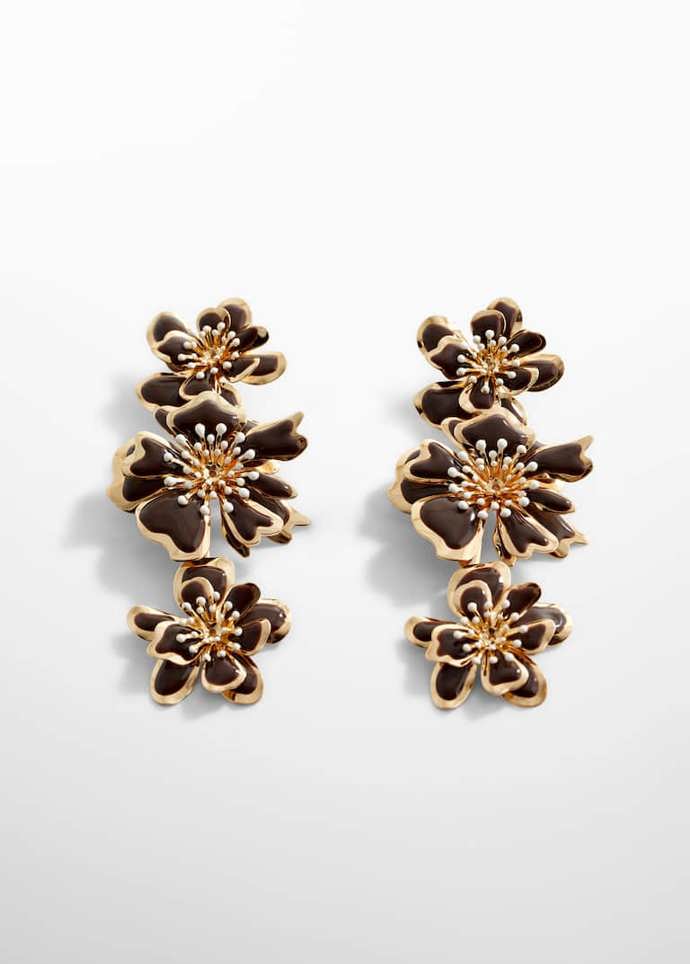 Kovové náušnice z květů, Mango, 599 Kč