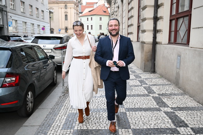 Anička Slováčková s bratrem Felixem. 