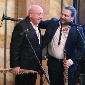 Felix Slováček se svým synem Felixem.